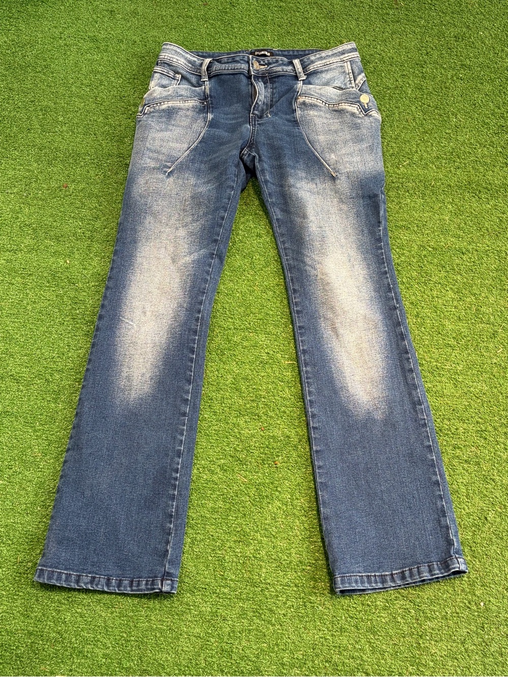 Women’s Blue Flare Jeans - Classic Wide Leg